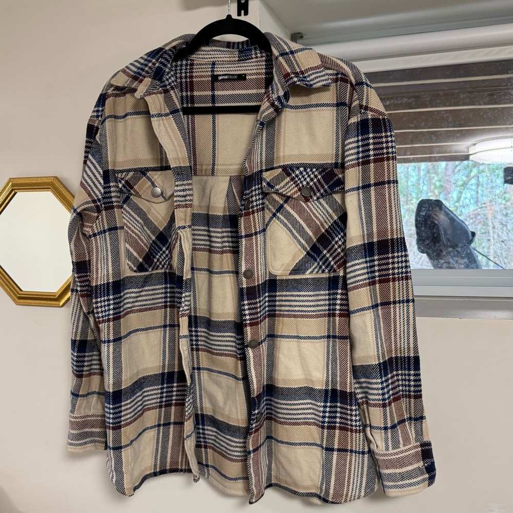 Plaid Shacket Jacket